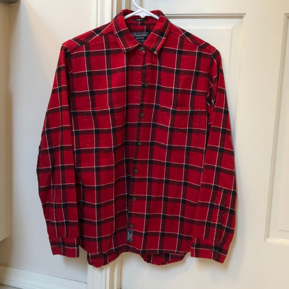 Red Striped Boyfriend Flannel